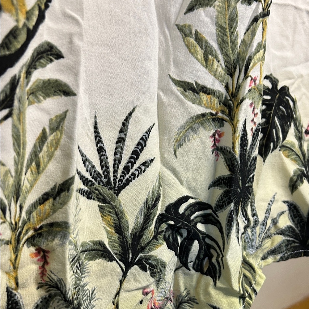 Cynthia Rowley Black and White Leaf Print Blouse - Picture 3 of 6